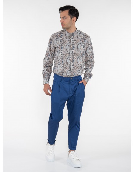 OVER-D Chino Παντελόνι OE1S2S3P31 Μπλε ρουά OVER-D - 9