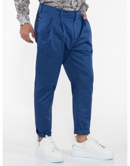 OVER-D Chino Παντελόνι OE1S2S3P31 Μπλε ρουά OVER-D - 3