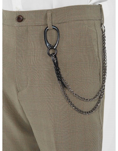 OVER-D Chino Παντελόνι OE1S2S3P10 Λαδί - Μαύρο OVER-D - 5