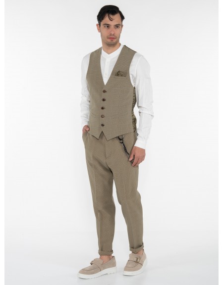 OVER-D Chino Παντελόνι OE1S2S3P10 Λαδί - Μαύρο OVER-D - 11