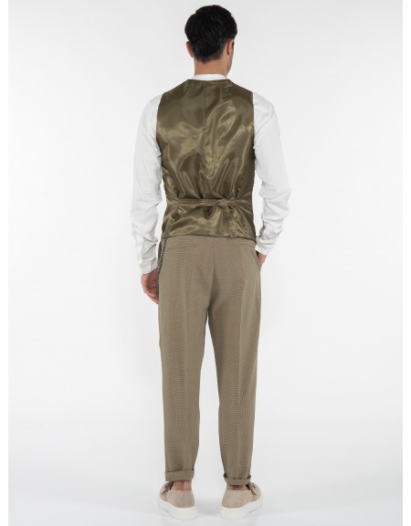 OVER-D Chino Παντελόνι OE1S2S3P10 Λαδί - Μαύρο OVER-D - 12