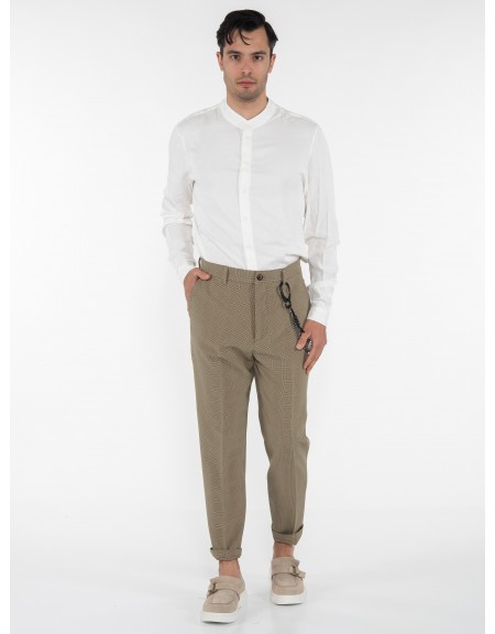 OVER-D Chino Παντελόνι OE1S2S3P10 Λαδί - Μαύρο OVER-D - 6