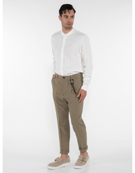 OVER-D Chino Παντελόνι OE1S2S3P10 Λαδί - Μαύρο OVER-D - 13