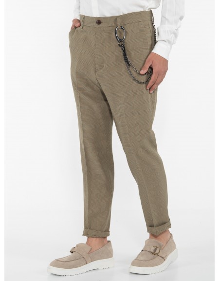 OVER-D Chino Παντελόνι OE1S2S3P10 Λαδί - Μαύρο OVER-D - 4