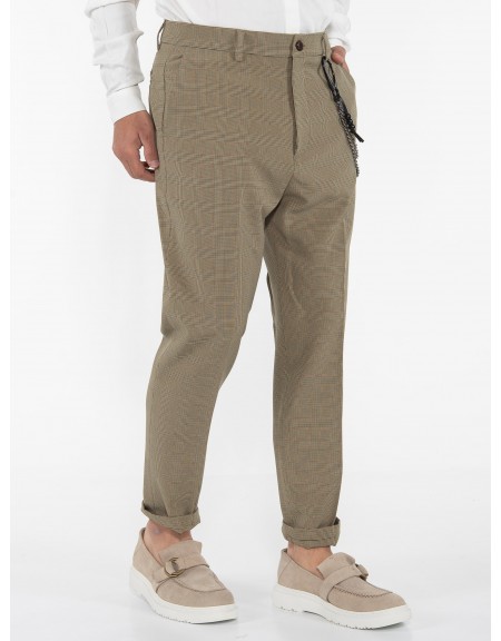 OVER-D Chino Παντελόνι OE1S2S3P10 Λαδί - Μαύρο OVER-D - 3