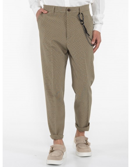 OVER-D Chino Παντελόνι OE1S2S3P10 Λαδί - Μαύρο OVER-D - 14