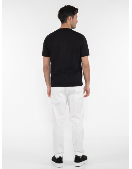 OVER-D T-shirt νημάτινο OT1S2S2M07 Μαύρο OVER-D - 8