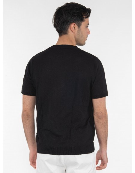 OVER-D T-shirt νημάτινο OT1S2S2M07 Μαύρο OVER-D - 2