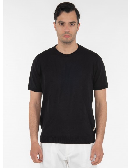 OVER-D T-shirt νημάτινο OT1S2S2M07 Μαύρο OVER-D - 10