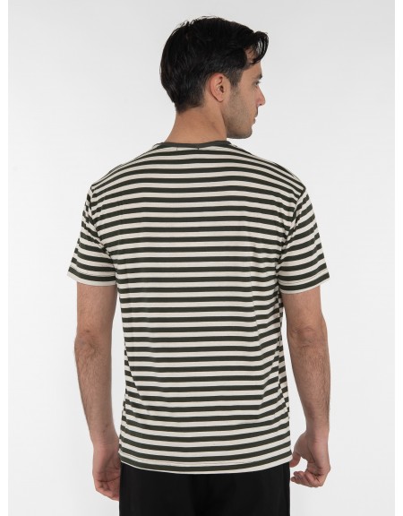 OVER-D T-shirt μαρινέρα OE1S2S3T52 Λαδί - Μπεζ OVER-D - 2