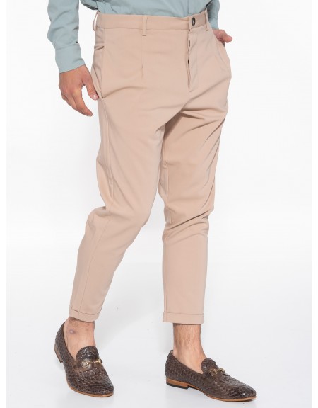 NINETEEN Chino Παντελόνι K24-1034 ΤΑΜΠΑ NINETEEN - 3