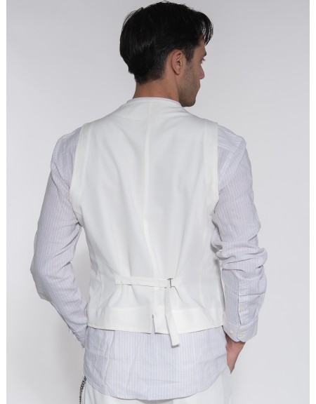 OVER-D Γιλέκο blazer OE1S2S3I03 Λευκό OVER-D - 2