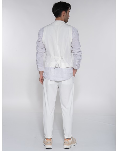 OVER-D Γιλέκο blazer OE1S2S3I03 Λευκό OVER-D - 8