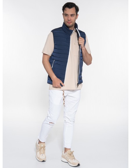 OVER-D Sleeveless jacket mao OC1S0S0J01 Blue OVER-D - 7