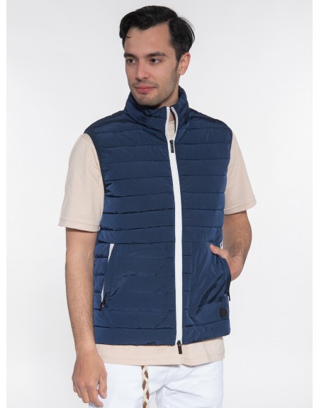 OVER-D Sleeveless jacket mao OC1S0S0J01 Blue OVER-D - 3