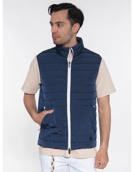 OVER-D Sleeveless jacket mao OC1S0S0J01 Blue OVER-D - 10