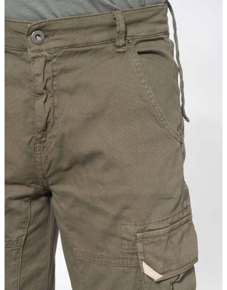 OVER-D Cargo Παντελόνι πικέ OT1S2S2P10 Χακί OVER-D - 5