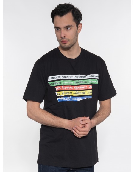 G2FIRENZE T-shirt STRIPES Μαύρο G2FIRENZE - 3