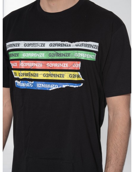 G2FIRENZE T-shirt STRIPES Black G2FIRENZE - 5