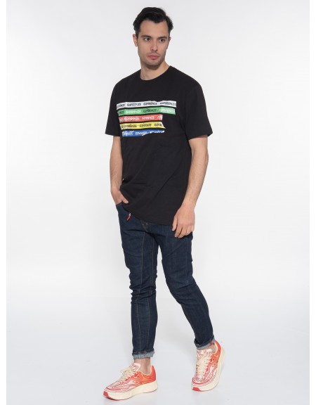 G2FIRENZE T-shirt STRIPES Μαύρο G2FIRENZE - 9