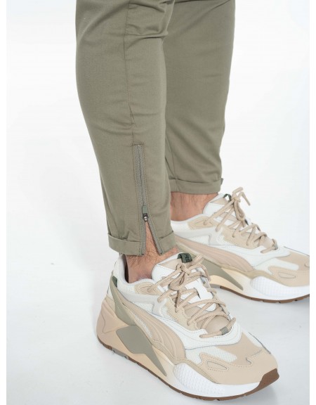 GABBA Chino Παντελόνι PISA LIT P010457 Λαδί GABBA - 5