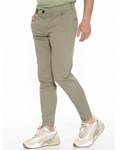 GABBA Chino Παντελόνι PISA LIT P010457 Λαδί GABBA - 4