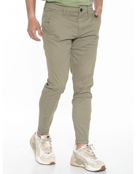 GABBA Chino Παντελόνι PISA LIT P010457 Λαδί GABBA - 3