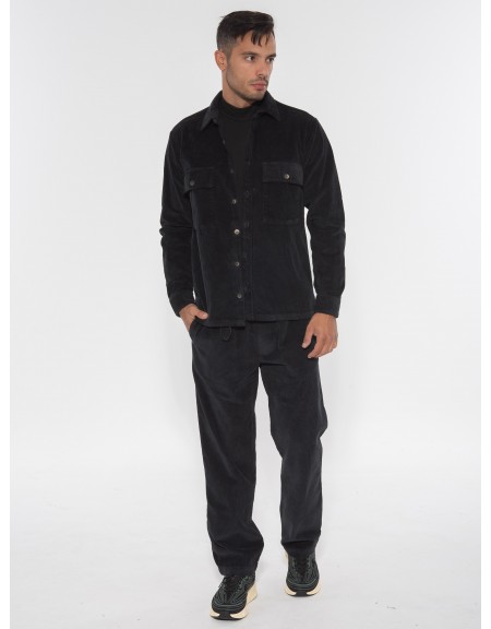 XAGON MAN Παντελόνι κοτλέ 2ZX94ZA Μαύρο XAGON MAN - 5