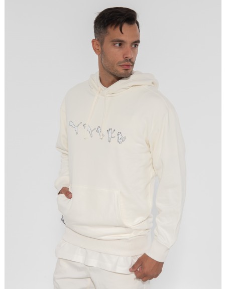 PUMA Φούτερ με κουκούλα 622197 65 PUMA X RIPNDIP TR Off-white PUMA - 4