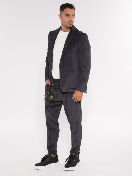 OVER-D Chino Corduroy Pants OE1F2W3P03 Black OVER-D - 9