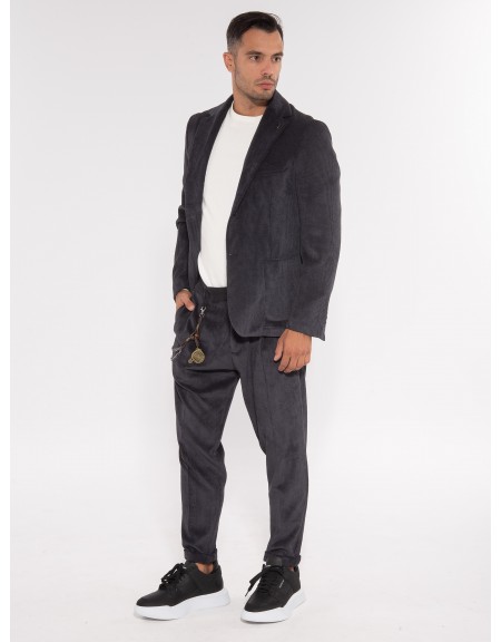 OVER-D Chino Corduroy Pants OE1F2W3P03 Black OVER-D - 9