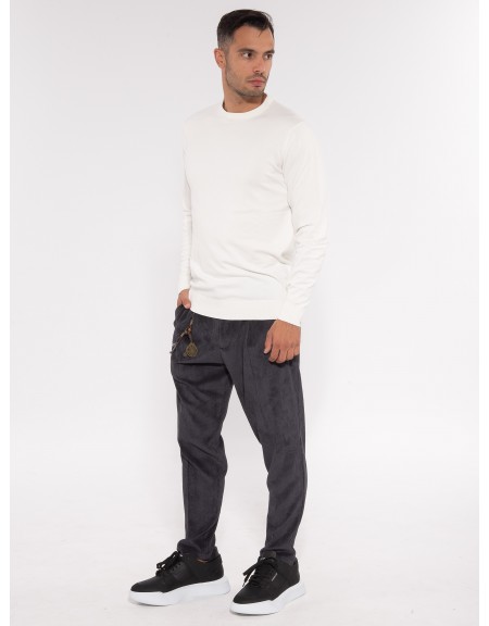 OVER-D Chino Corduroy Pants OE1F2W3P03 Black OVER-D - 11
