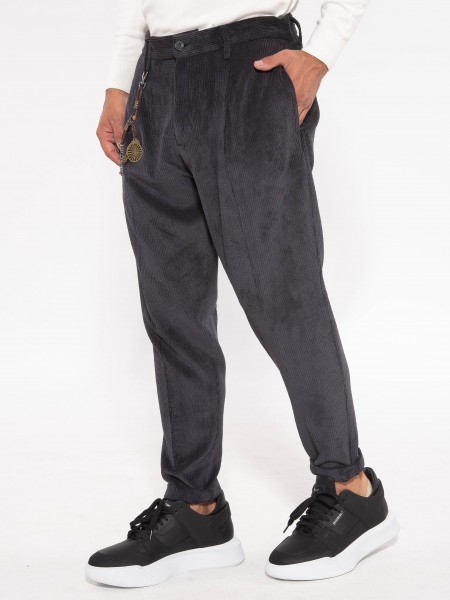 OVER-D Chino Corduroy Pants OE1F2W3P03 Black OVER-D - 4
