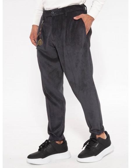 OVER-D Chino Corduroy Pants OE1F2W3P03 Black OVER-D - 4