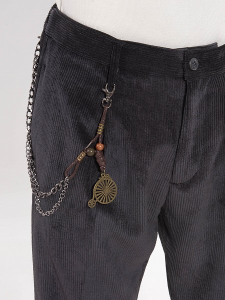 OVER-D Chino Corduroy Pants OE1F2W3P03 Black OVER-D - 5