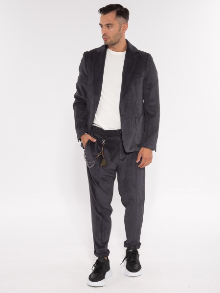 OVER-D Chino Corduroy Pants OE1F2W3P03 Black OVER-D - 6