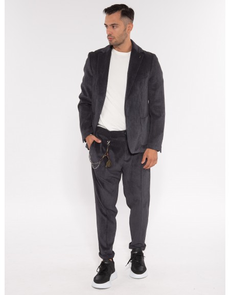 OVER-D Chino Corduroy Pants OE1F2W3P03 Black OVER-D - 6