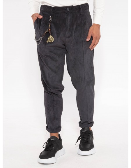OVER-D Chino Corduroy Pants OE1F2W3P03 Black OVER-D - 12