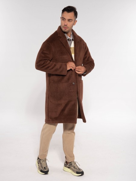 OVER-D Παλτό OE1F2W3K02 Καφέ OVER-D - 7