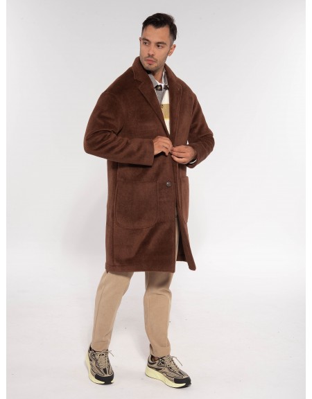 OVER-D Παλτό OE1F2W3K02 Καφέ OVER-D - 7