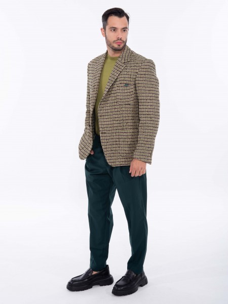 XAGON MAN Σακάκι καρό 2PGOPUL Μπεζ - Πράσινο - Καφέ XAGON MAN - 8