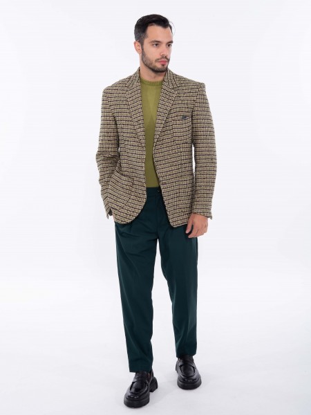 XAGON MAN Σακάκι καρό 2PGOPUL Μπεζ - Πράσινο - Καφέ XAGON MAN - 1