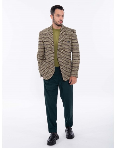 XAGON MAN Σακάκι καρό 2PGOPUL Μπεζ - Πράσινο - Καφέ XAGON MAN - 1
