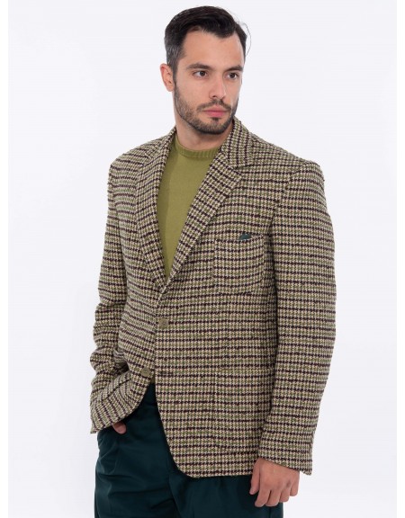 XAGON MAN Σακάκι καρό 2PGOPUL Μπεζ - Πράσινο - Καφέ XAGON MAN - 5