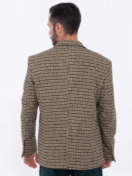 XAGON MAN Σακάκι καρό 2PGOPUL Μπεζ - Πράσινο - Καφέ XAGON MAN - 3