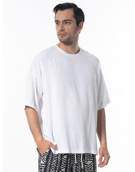 NINETEEN T-shirt K24-1061 Λευκό NINETEEN - 4