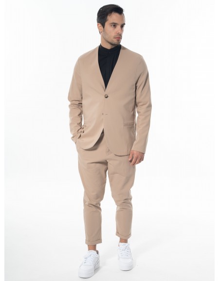 NINETEEN Σακάκι K24-1037 Μπεζ NINETEEN - 6