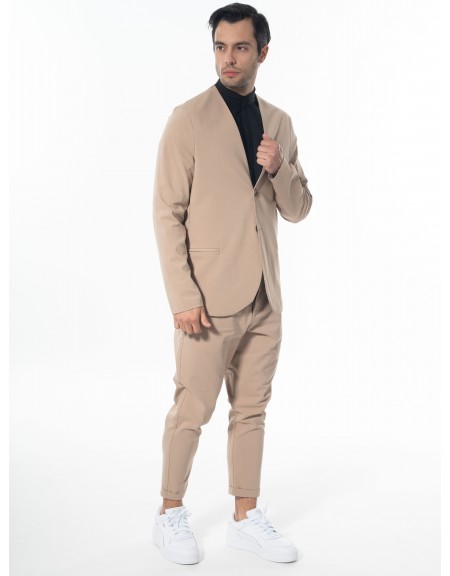 NINETEEN Σακάκι K24-1037 Μπεζ NINETEEN - 8