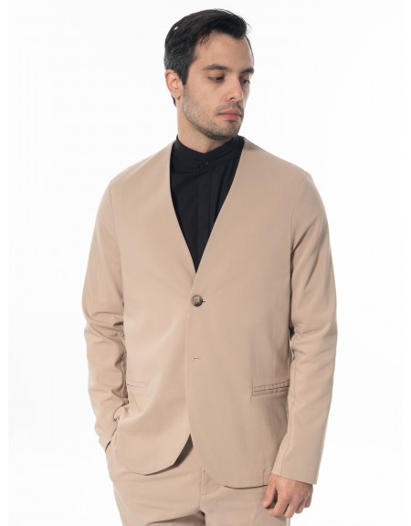 NINETEEN Σακάκι K24-1037 Μπεζ NINETEEN - 10