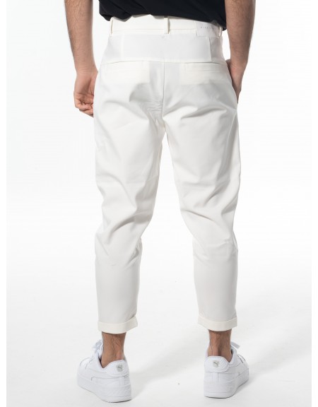 NINETEEN Chino pants K24-1035 Off-white NINETEEN - 2